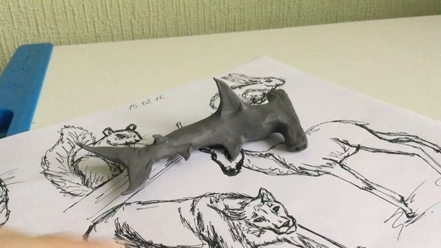 Акула молот из скульптурного пластилина смотреть онлайн