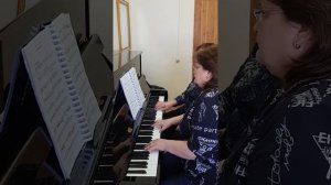 Фортепианный дуэт - Г.Лукиных, "Кантабиле". Посвящение Эннио Морриконе.