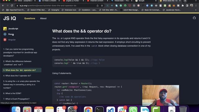 Interview Preparation - (Javascript, React, and Angular) смотреть онлайн