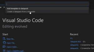 Как создать свой Датапак с помощью Visual Studio Code | Minecraft