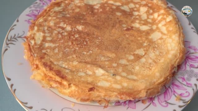 Тонкие блины без дрожжей, соды и кефира. Секретный ингредиент для тонких блинов смотреть онлайн