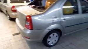 Установка заднего стекла Renault Logan 1