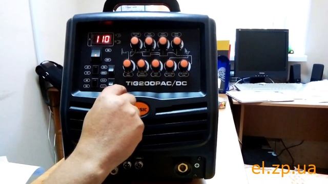 Сварочный инвертор - Jasic(Сварог) TIG-200P AC/DC(E101) - основные настройки.
