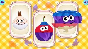 Funny Food Games - Learn Shapes Sizes & Funny Colors for toddler | Fun Kids Fruits Games