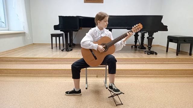 Сиваченко Анна, 29.10.2010, 11 лет, гитара. Паганини Н., Менуэт -1.54. Гильермо Г., Вальс - 2.00. смотреть онлайн