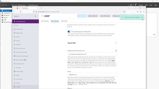 Active Directory to sync Users on RocketChat Server - Đồng bộ người dùng từ AD trên Rocket.Chat смотреть онлайн