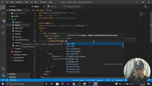 Build Search Filter with React | ReactJS Search Bar смотреть онлайн