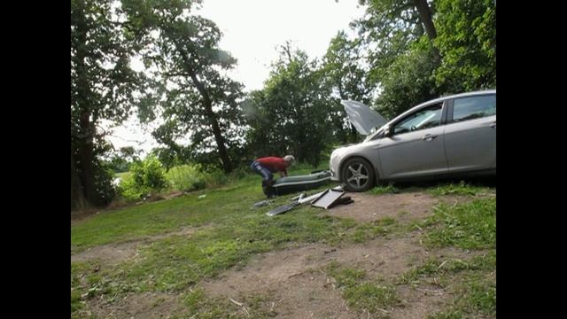 Качаю лодку Аква 2800 насосом Bravo.