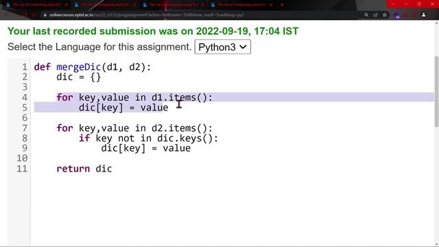 NPTEL The Joy of Computing using Python Week 9 All Programming Assignment Solution 2022 | IIT Ropa смотреть онлайн