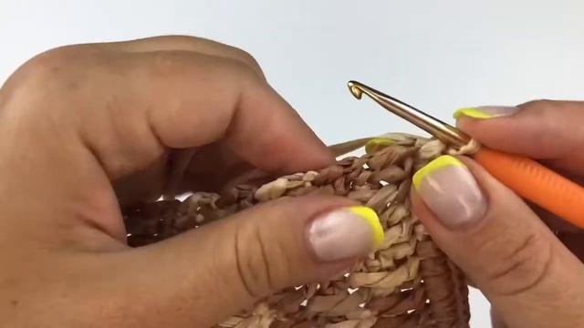 Сумка из рафии крючком #minitorbabag