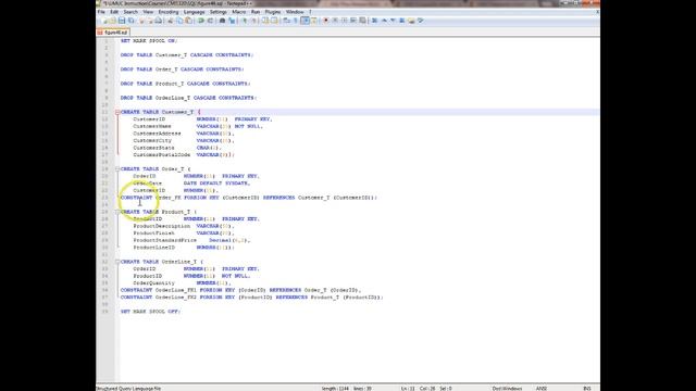 CMIS320 Beginning SQL Code смотреть онлайн