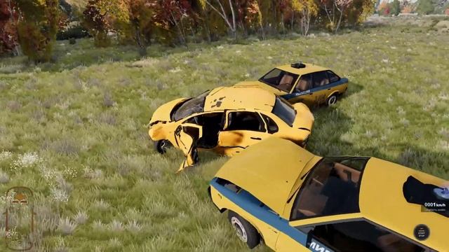 ПОЛИЦИЯ, ПОПРОБУЙ ДОГОНИ! ПОБЕГ ОТ ПОЛИЦИИ НА СССР КАРТЕ! BeamNG.drive смотреть онлайн
