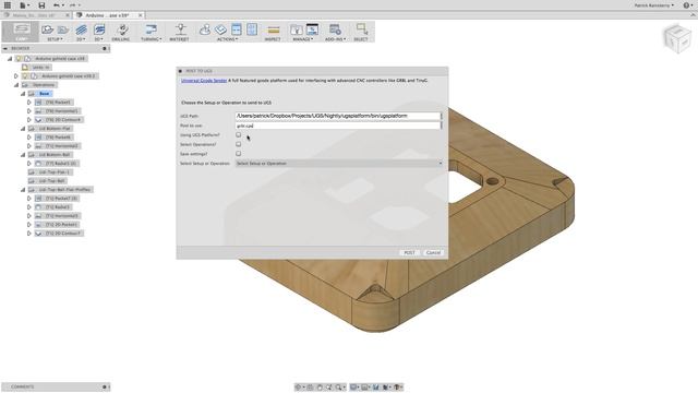 Universal Gcode Sender Plugin for Fusion 360 смотреть онлайн