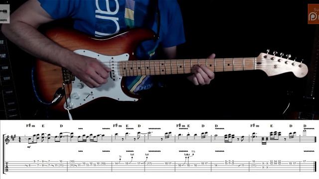 F# minor Guitar Solo - Lick 2 with Tabs - Dave's Quick Licks смотреть онлайн