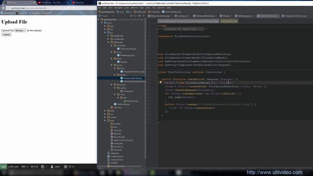 Загрузка файла FileBundle Symfony 3 (часть 1) смотреть онлайн