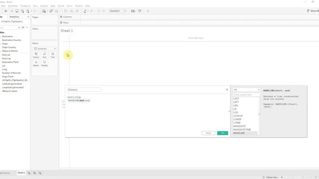 Calculate distance between two points on a map in Tableau Software (EN) смотреть онлайн