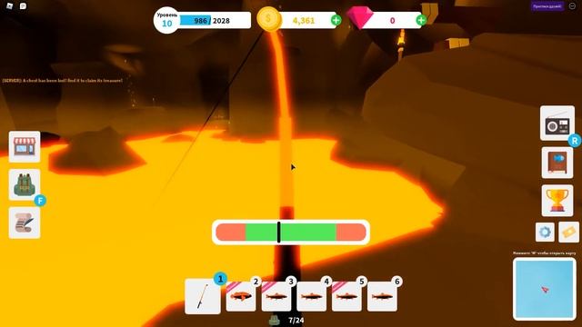 Играю с Прохой в Fishing Simulator ! Прохожу паркур от RedCat в симуляторе рыбалки роблокс смотреть онлайн