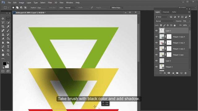 InfoGraphic Tutorial in Photoshop #10 - Chain of triangles смотреть онлайн