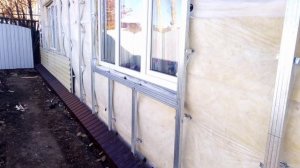 Облицовка дома профлистом, и утепление .