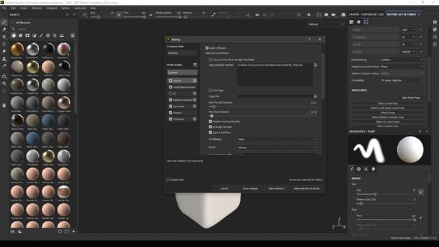 Substance Painter High Poly to Low Poly Texture Maps Baking Tutorial смотреть онлайн