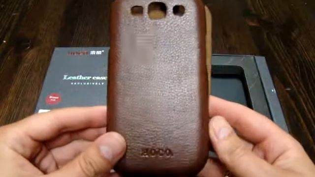 Оригинальный чехол Hoco для Samsung Galaxy S3 коричневый смотреть онлайн