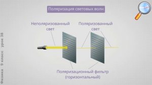 Физика 9 класс (Урок№38 - Поперечность световых волн. Электромагнитная природа света.)