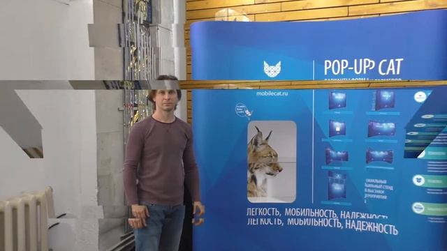Pop-up (Поп-ап) стенд с встроенной витриной. Принцип сборки ☏ +7 (916) 629-58-37 www.mobilecat.ru смотреть онлайн