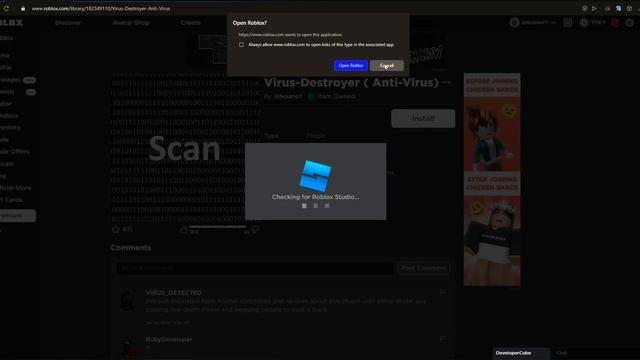 Do You Have Viruses In Your Roblox Game? TRY THIS! смотреть онлайн