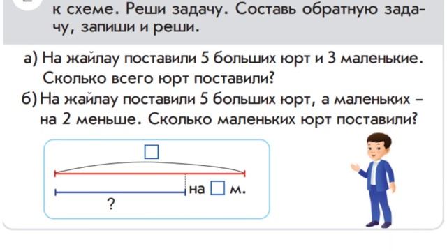 Математика 1 класс Урок № 78 Тема Решение задач разных видов смотреть онлайн