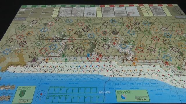 Настольная игра День-Д на Пляже Омаха (D-Day at Omaha Beach). Часть 1. Расклад игры смотреть онлайн
