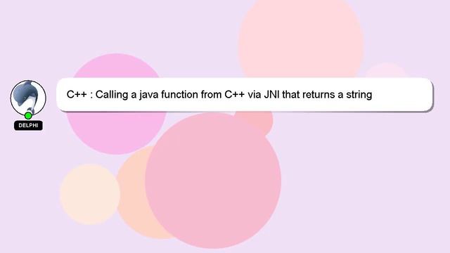 C++ : Calling a java function from C++ via JNI that returns a string смотреть онлайн