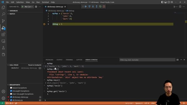 Python Dictionaries смотреть онлайн