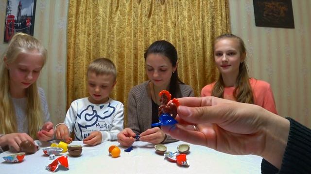 Boom boom balloon Game/ Бум Бум Балун Играем в Настольную игру Открываем Киндер Сюрприз на Пасху смотреть онлайн
