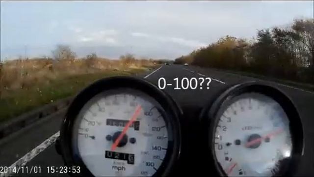 Honda CB600F HORNET - 0-60MPH 0-100MPH смотреть онлайн