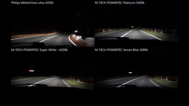 Philips WhiteVision Ultra vs M-TECH Platinum, SuperWhite, XenonBlue смотреть онлайн