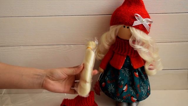 НАБОР ДЛЯ ШИТЬЯ НОВОГОДНЕЙ КУКЛЫ "СНЕГИРИ" (подарочный набор) ? смотреть онлайн