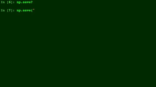 Numpy Save Array смотреть онлайн
