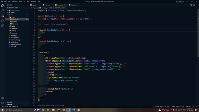 React Hook From Tutorial - 5 - Handle Submit смотреть онлайн