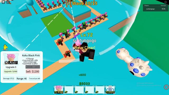Roblox All star tower defense : Goku black (rose) showcase смотреть онлайн