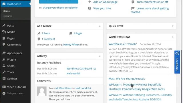 after first login wp admin list pages delete page смотреть онлайн
