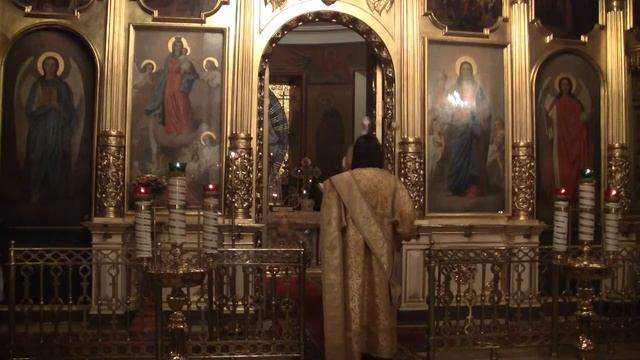 Византийское пение в храме свт. Николая в Кузнецах. Свт. Спиридон Тримифундский. смотреть онлайн