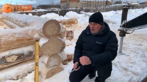 Выбор диаметра бревна для сруба