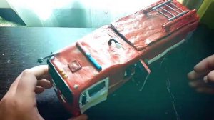 Сделал из камаз 8на8 пожарную машину 8на8, из пластилина