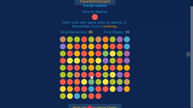 Tap Virus - HTML, CSS, JS смотреть онлайн