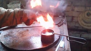 Закаливание зубила( резак,масло,вода)