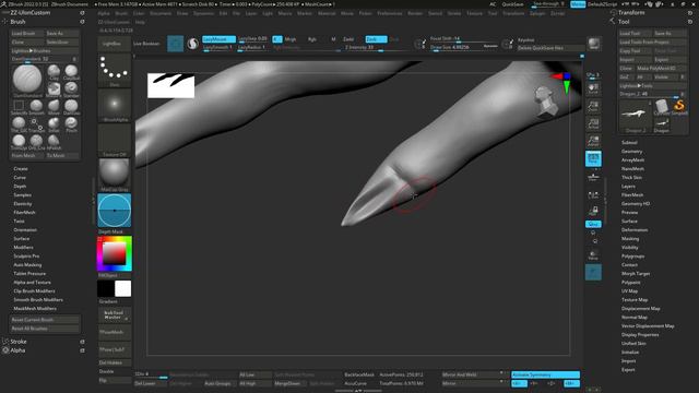 ZBrush speed sculpting Timelapse - ＂Dragon＂ смотреть онлайн