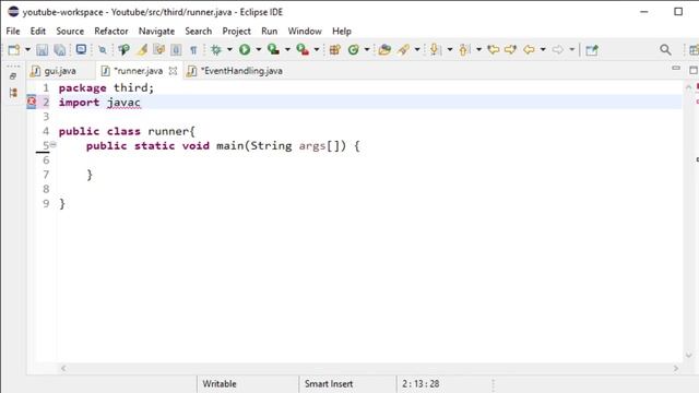 Java Programming - 54 - Event Handler Program смотреть онлайн