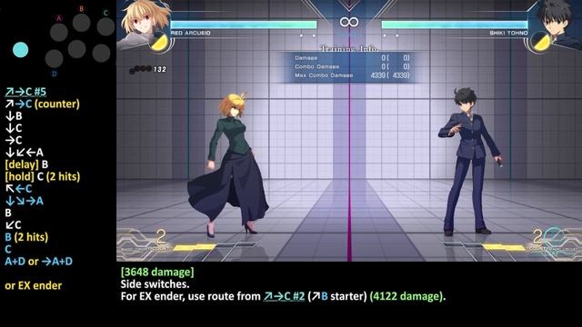 MBTL Red Arcueid (Warc) Practical Combos and Mix-ups with Input and Notes [Melty Blood Type Lumina] смотреть онлайн