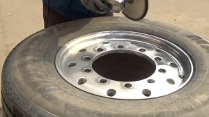 Полировка алюминиевых дисков грузового авто. Wheel polishing.
