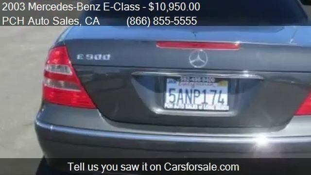 2003 Mercedes-Benz E-Class E500 4dr Sedan for sale in Long B смотреть онлайн